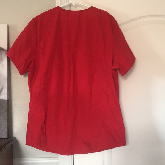 •ScrubStar Women’s Red Scrub Top• - Picture 5 of 6